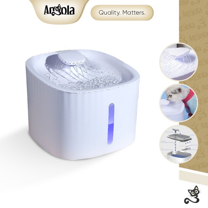 

Angola Tempat Minum Kucing M04 Water Fountain Kucing Dispenser Kucing Original Dan Terpercaya