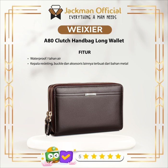 WEIXIER A80 Clutch Handbag Long Wallet - Dompet Panjang Pria