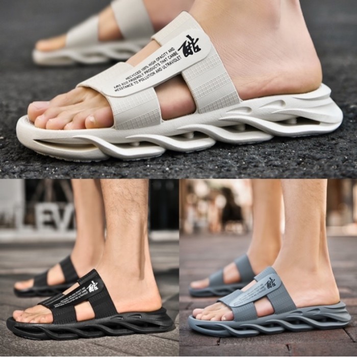 Sandal Pria Impor Grizle Keren Empuk Fitflop