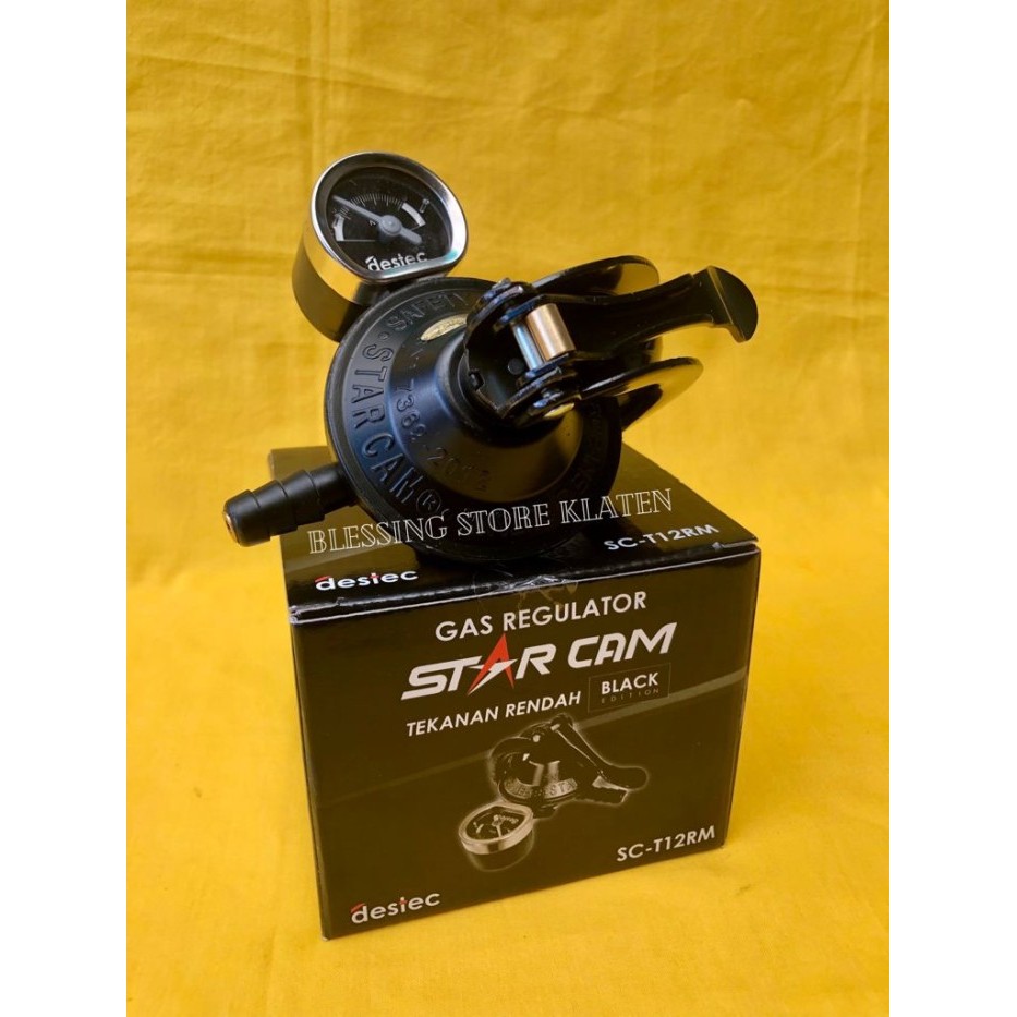 monggo] REGULATOR GAS STARCAM SC-T12RM BLACK / GAS REGULATOR STARCAM + METER