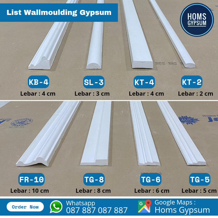 Terbaru List Gypsum Biding Polos 5Cm (Wall Moulding) Best Seller