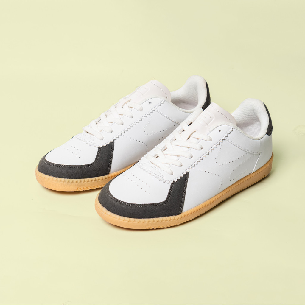 Emba Footwear - Krauts Sepatu Sneakers White Dark Gray
