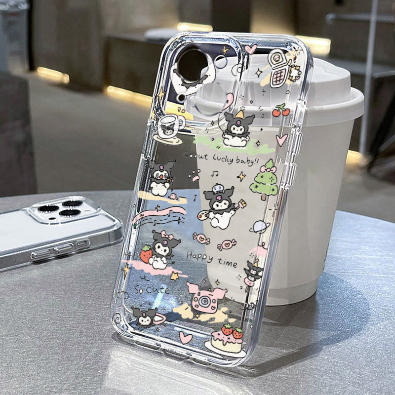 Sanrio Kuromi New Terbaru Soft Case Hp Samsung S25 Galaxy M23 M55 M15 M54 Galaxy S24 Fe S22 Plus Not