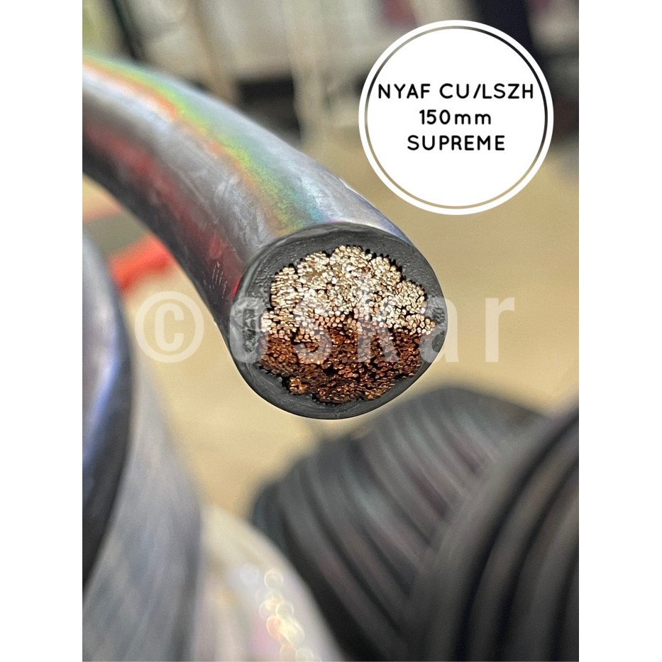 Kabel Serabut Nyaf 150Mm Hitam Supreme Cu/Lszh