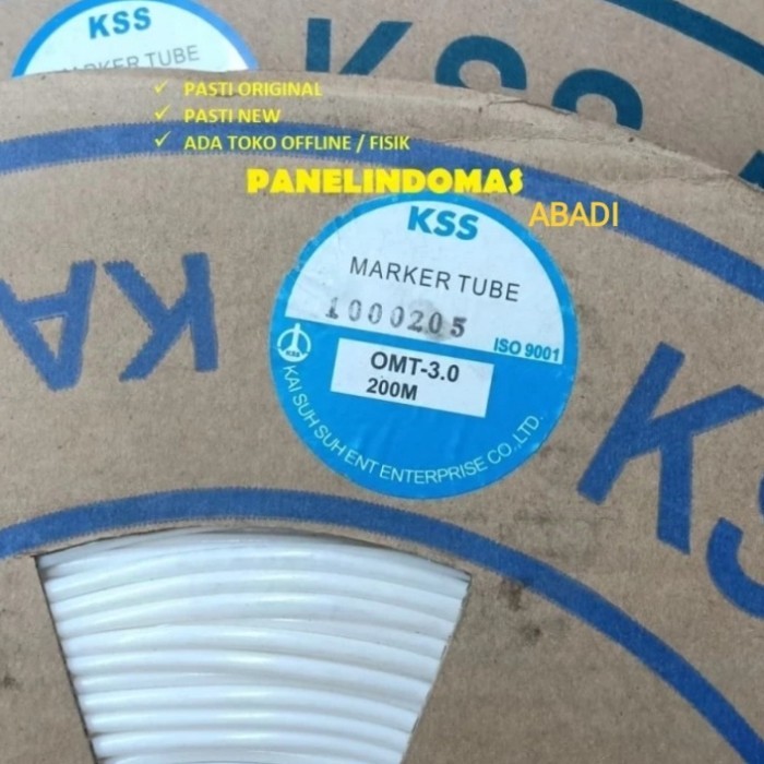 Marker Tube Kss Mt-3 200Mtr / Roll Putih Kabel Marker Omt-3.0