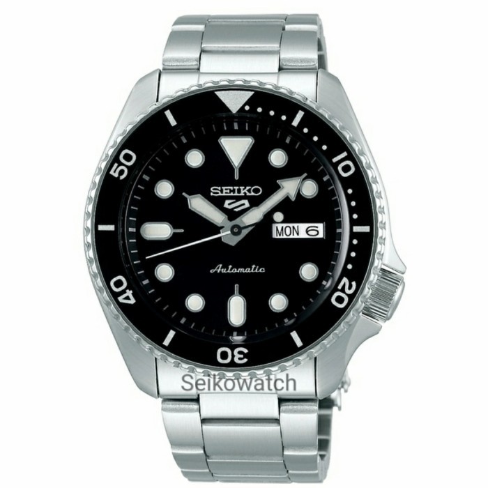 Seiko 5 Sports Srpd55K1 Automatic Black Dial Man Wr100M Srpd55