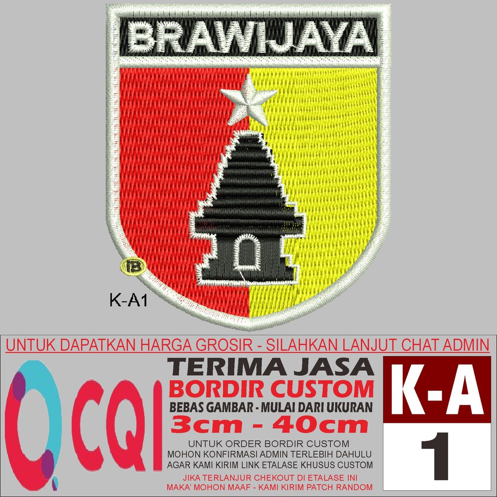 K-A1 BRAWIJAYA KODAM -OCQI EMBROIDERY TESTIMONI