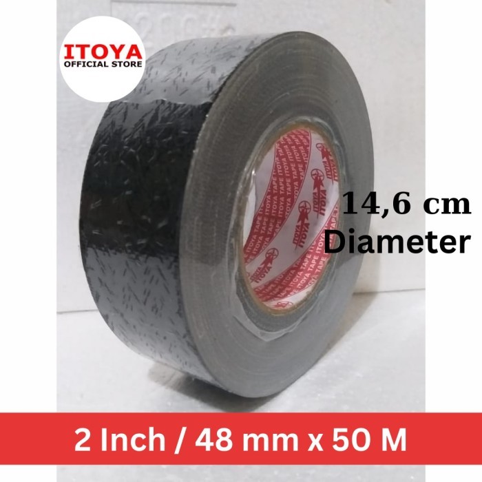 

Promo Lakban Kain Jumbo 2" /48 Mm X 50 Meter / Cloth Tape Hitam Packing Aman