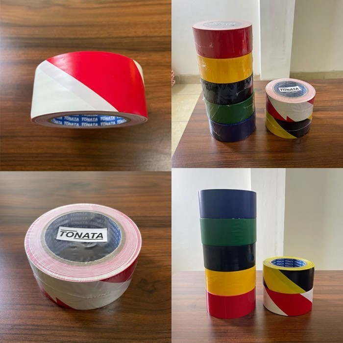 

Promo Floor Marking Tonata / Lakban Merah Putih / 5 Cm X 33 M Cod