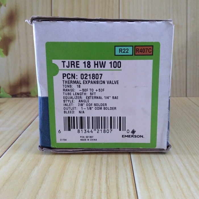 Ekspansi Emerson 18 HW / thermal expansion valve TJRE 18 HW 100