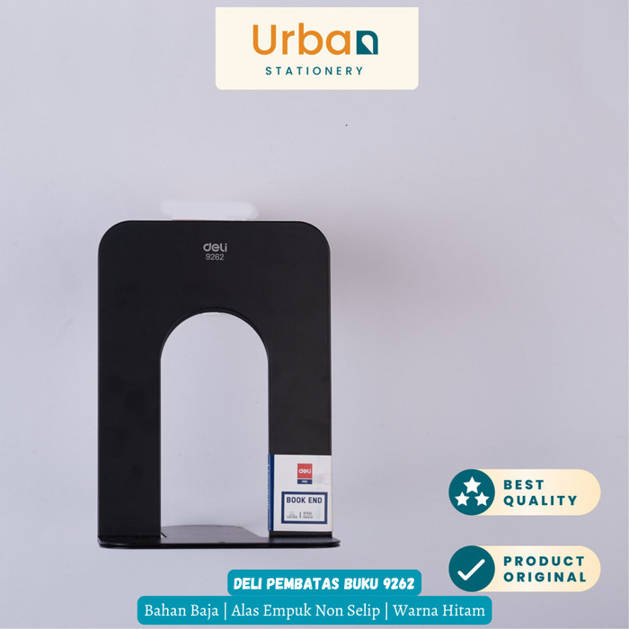 

TERBARU Deli E9262 Book End/Penahan Buku-Metal Book End 190mm