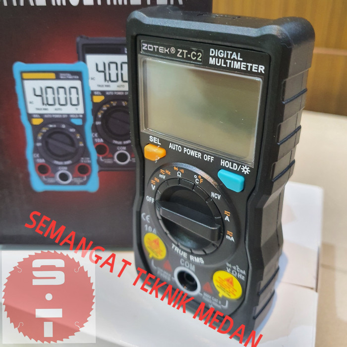 TERBARU - ZT-C2 DIGITAL MULTIMETER MULTITESTER AVOMETER LCD DISPLAY ZOTEK ZT C2
