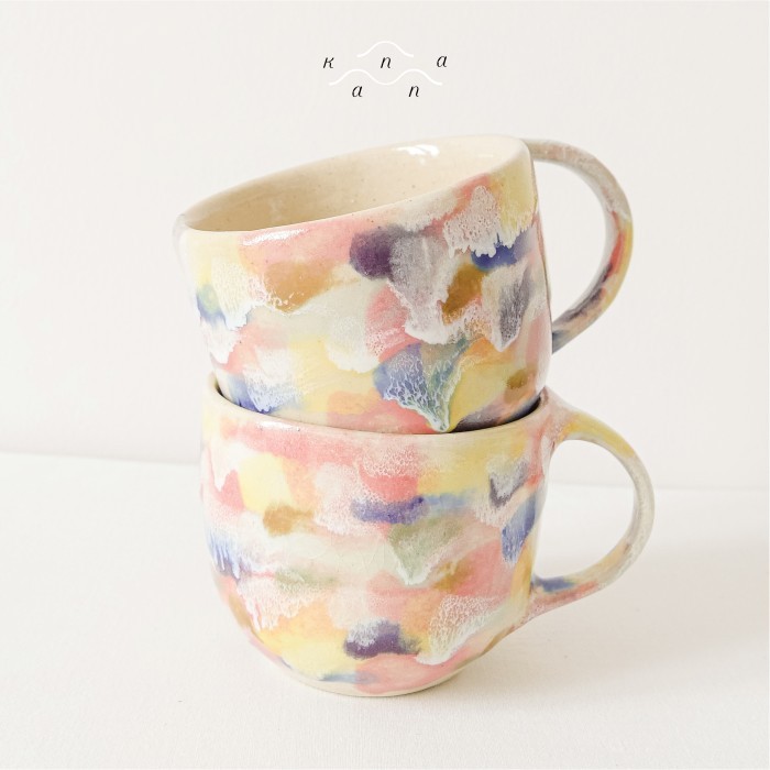 TERLARIS KANNA MUG - cangkir gelas minum kopi teh cafe craft handmade keramik