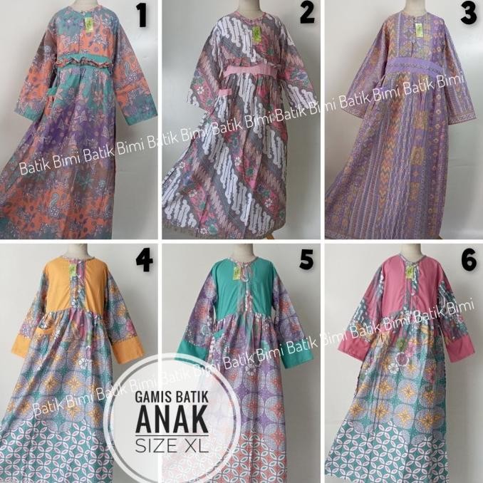 gamis batik anak ceria