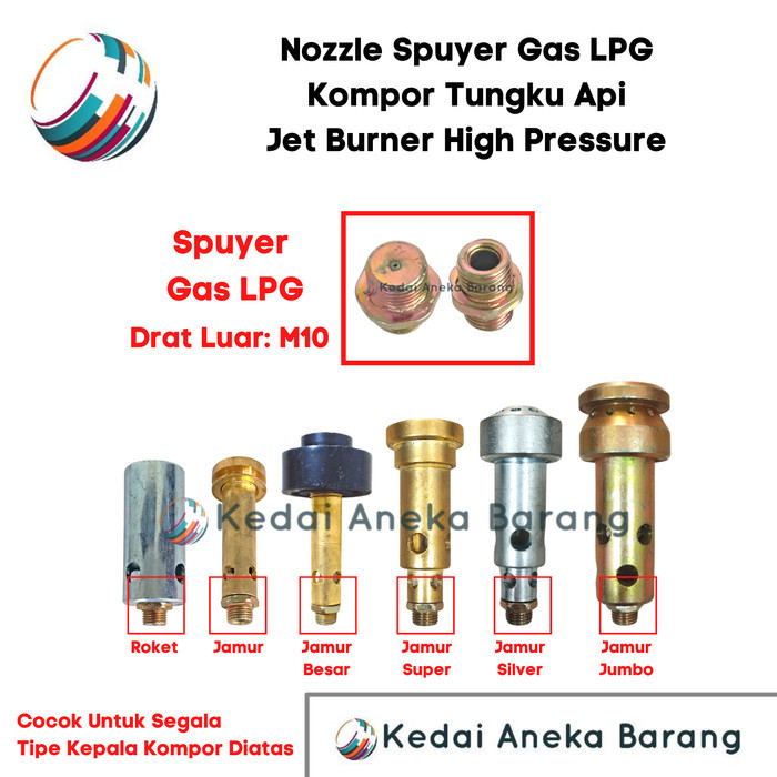 {{{{{{] Spuyer Kompor Burner Tungku Api High Pressure Jamur Roket Dome Gas LPG