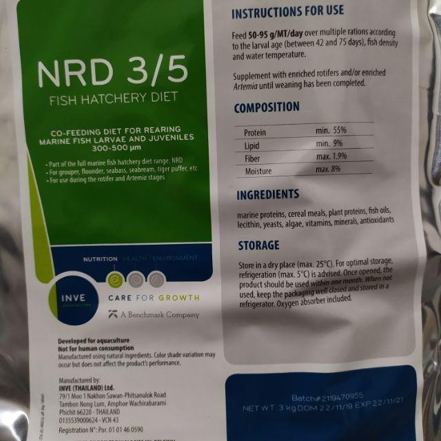 TERBARU PELET NRD 3/5 BY INVE 3 KG BISA GRAB