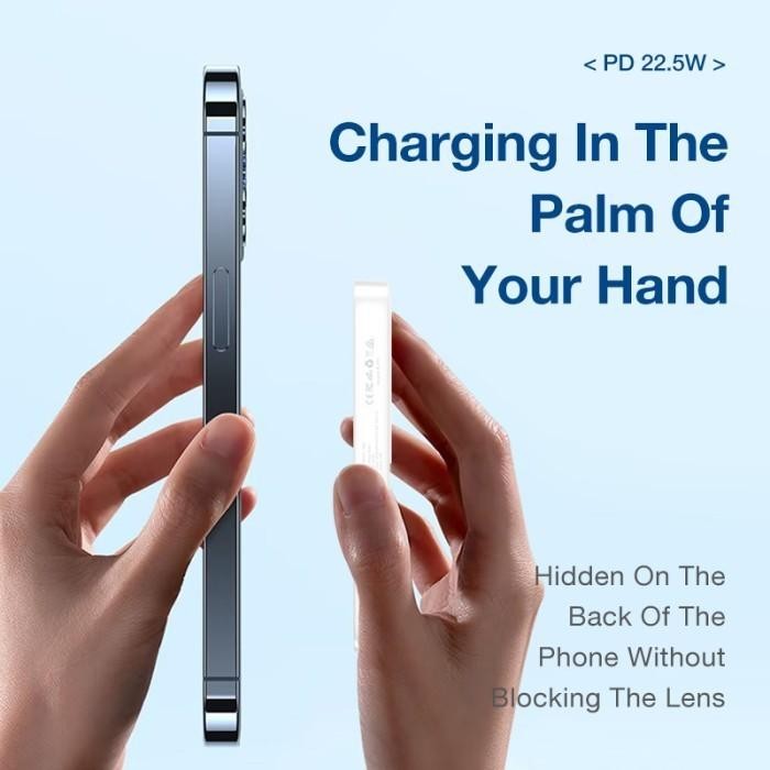 EYD JS35 5000MAH WIRELESS POWERBANK MAGNETIC FAST CHARGING POWER BANK FOR IPHONE SAMSUNG TYPE C