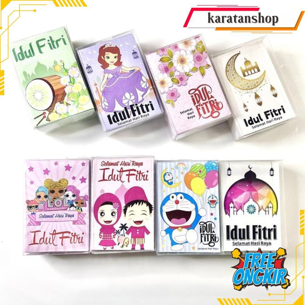 

Claiydream Amplop Lebaran Idul Fitri Amplop Karakter Angpao Lucu Ukuran Kecil 1Pack Isi 50Pcs Original Produk