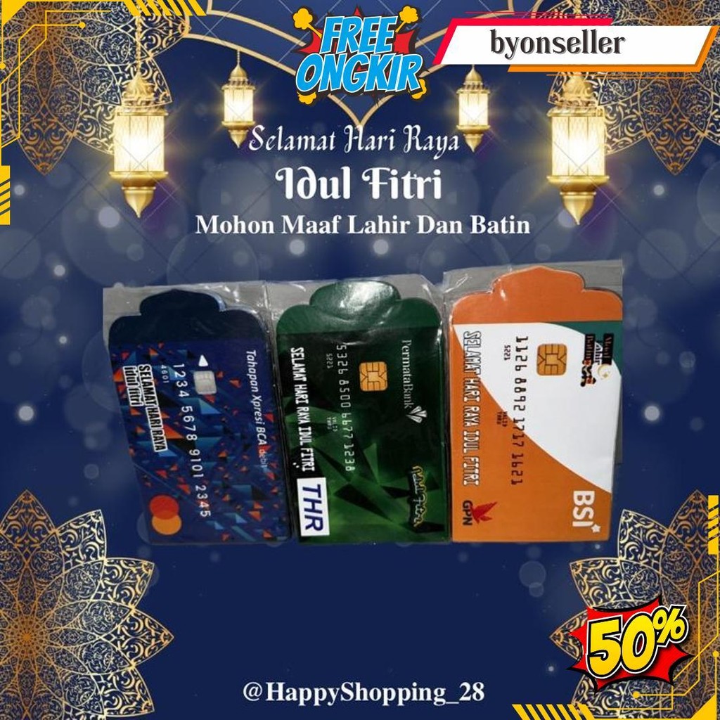 

[Lebaran] Amplop Lebaran 2024 Model Bank B Medium Terlaris