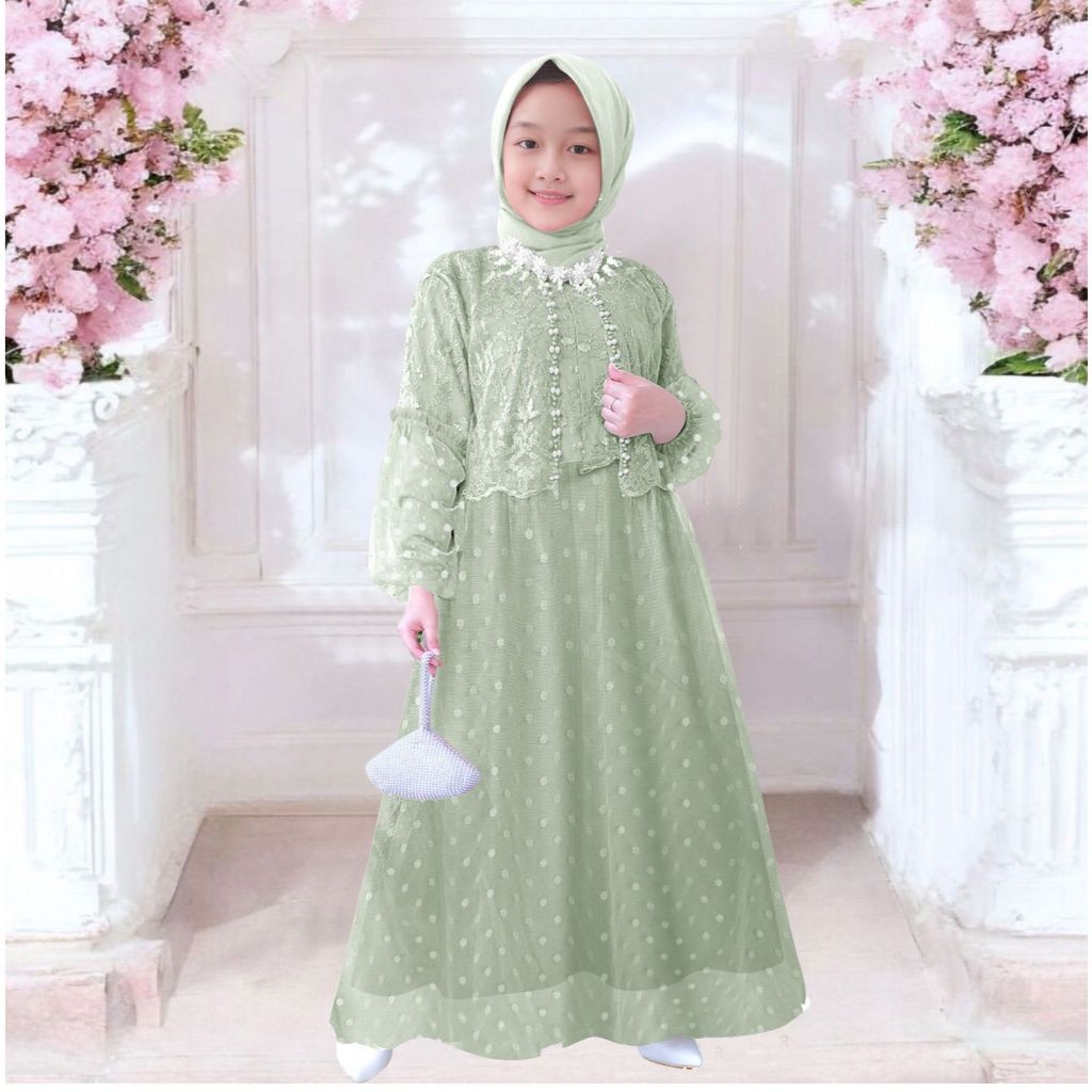 Gamis Anak Games Remaja Broklat Lebaran 2025 Ghamis Maxydres Mididres Wanita Seragam Ngaji Baju Musl