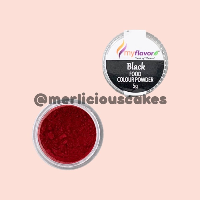 

Produk Unggulan] Black Food Colour Powder My Flavor Pewarna Makanan Bubuk 5 Gram