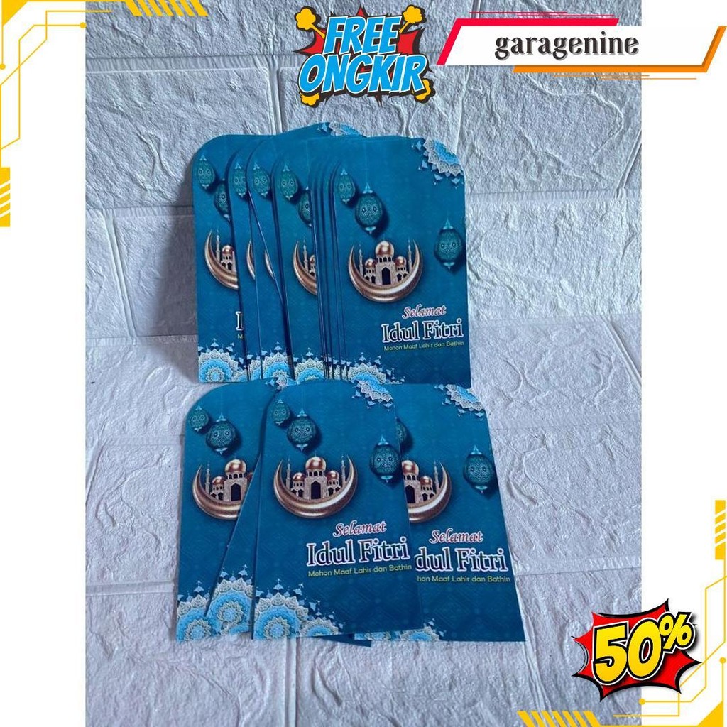 

50 Pcs Ampau / Amplop Lebaran Masjid Medium - Bedug Merah Original Produk