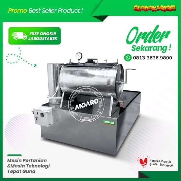 MESIN VACUUM FRYING 10KG/PROSES ATAU ALAT PEMBUAT KERIPIK BUAH ANDARO MVF-10 GLODOK OFFICIAL STORE