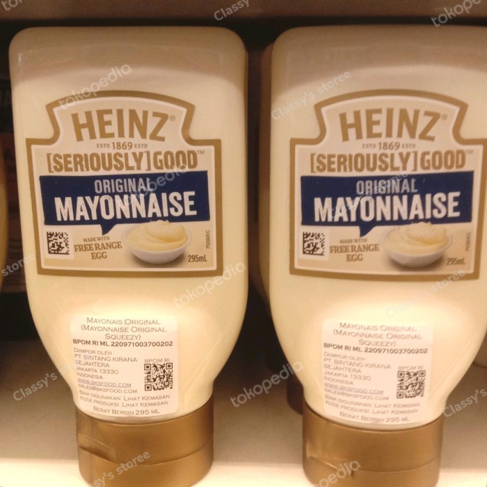 

Harga Promo Heinz Mayonaise Original Squezy 295 Ml/Mayonaise