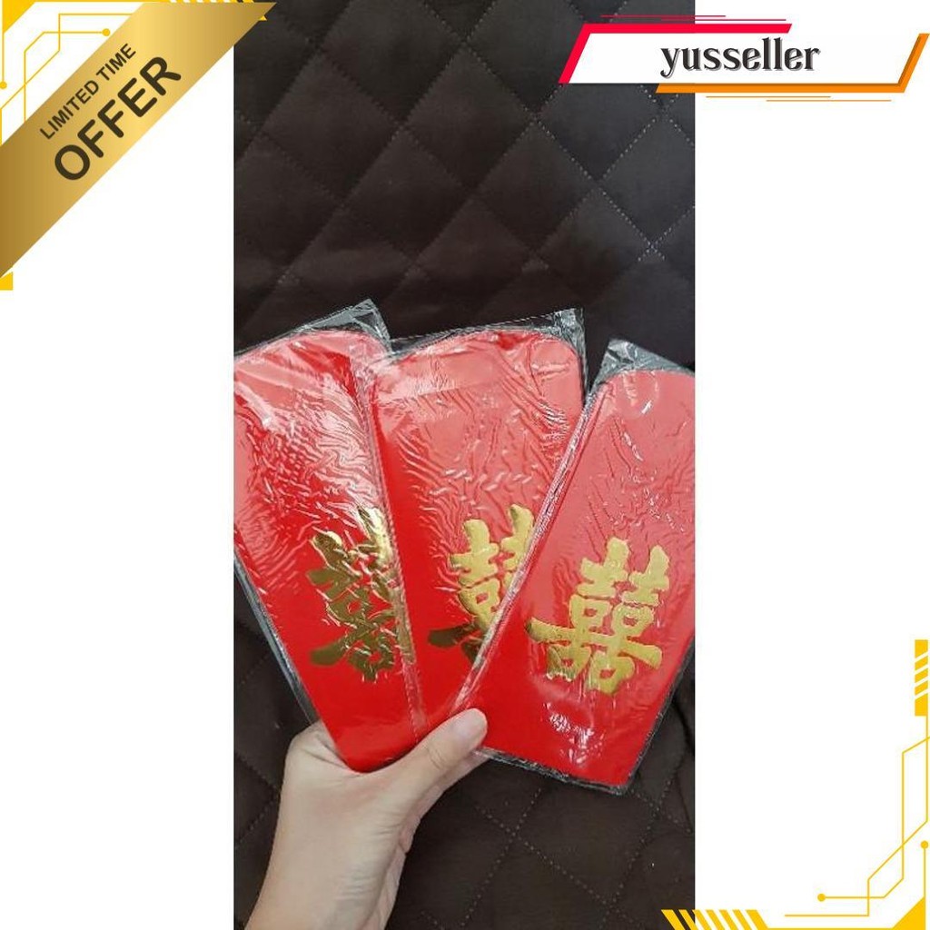 

Amplop Angpao Wedding Merah Shi Jumbo Isi 10 Pcs Cod