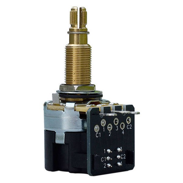 New potensio gitar CTS 500K pushpull DPDT long Split Shaft brass original