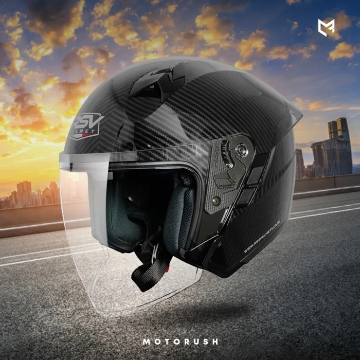 Rsv Helmet Sv300 Carbon Graphic Double Visor Helm Rsv Sv300