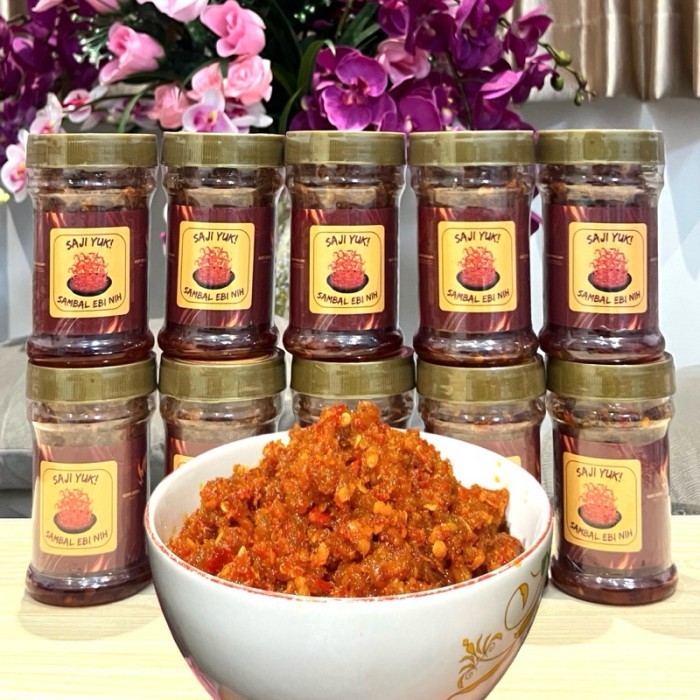 

TERLARIS SAJI YUK - SAMBAL EBI 120GR TANPA BAHAN PENGAWET MURAH!!! MURAH