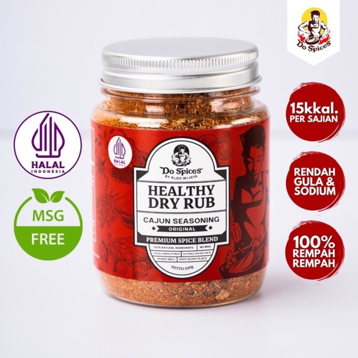 

TERLARIS DOSPICES HEALTHY DRY RUB BUMBU MARINASI RENDAH KALORI [CAJUN SEASONING] MURAH!!! MURAH