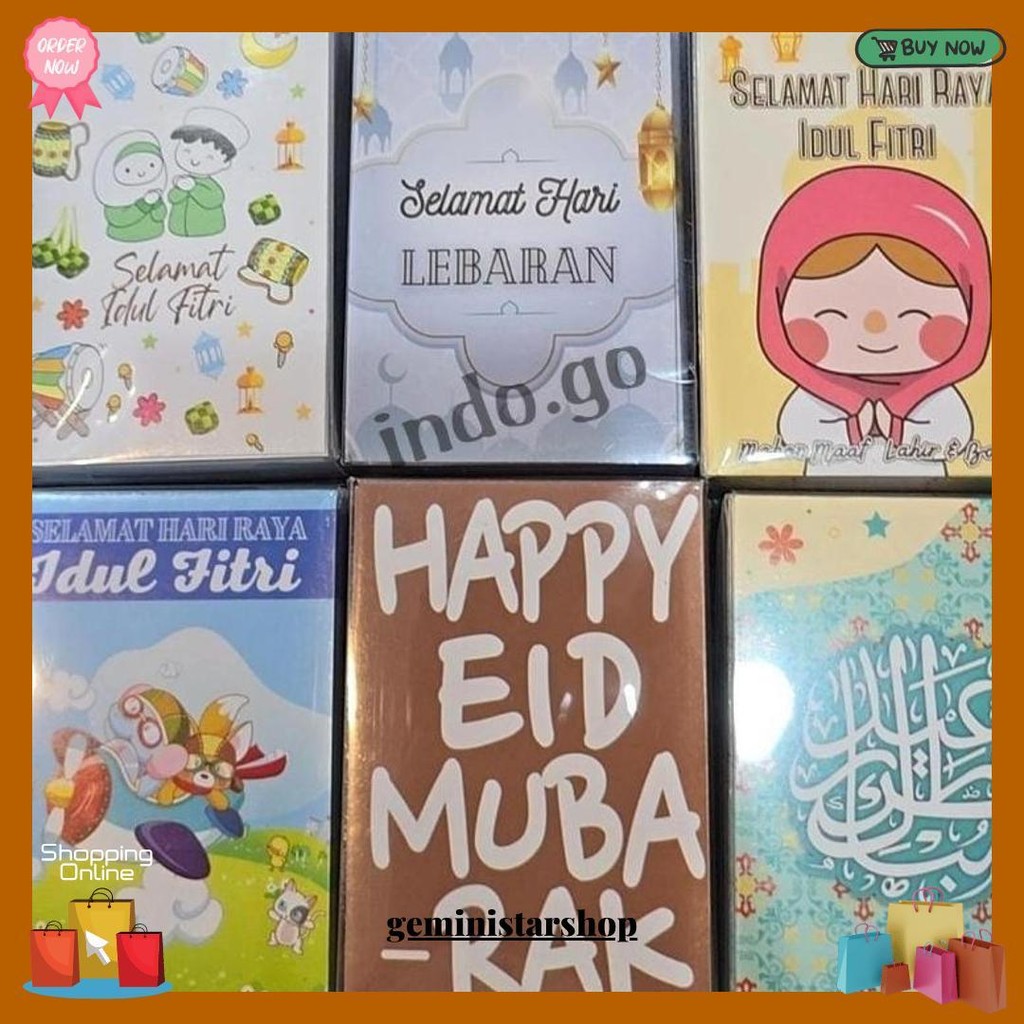 

50 Amplop Lebaran Angpau Lebaran Eid Mubarak Original Produk
