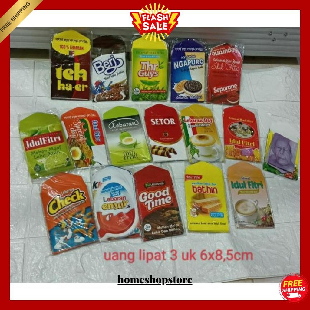

10Pcs Amplop Lebaran Snack Ukuran Medium 6X8.5Cm Cod