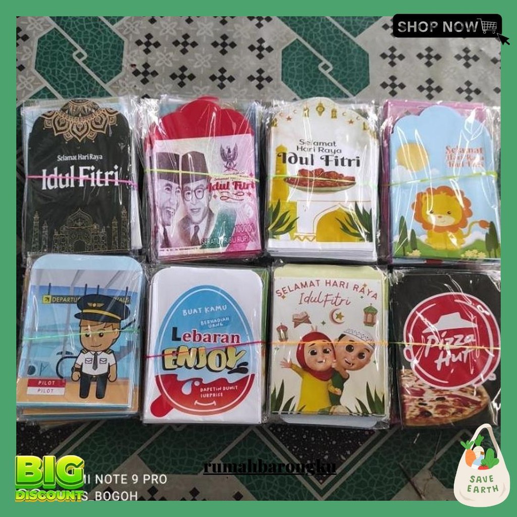 

1 Gendel Amplop Lebaran Uk Medium [10 Pack/100 Pcs] Sudah Siap Pakai Gratis Ongkir