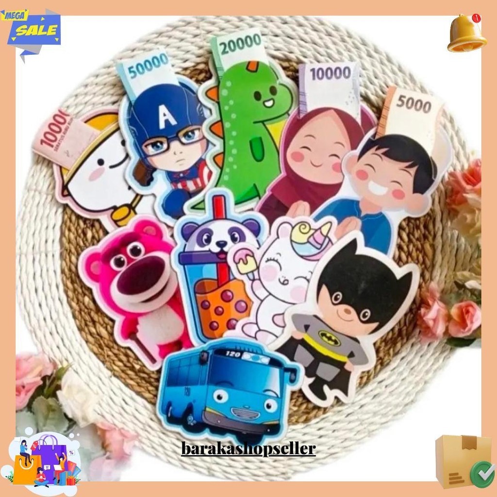 

Paket 5Pcs Amplop Lebaran 2024 3D Karakter - Amplop Idul Fitri Unik Lucu Gratis Ongkir