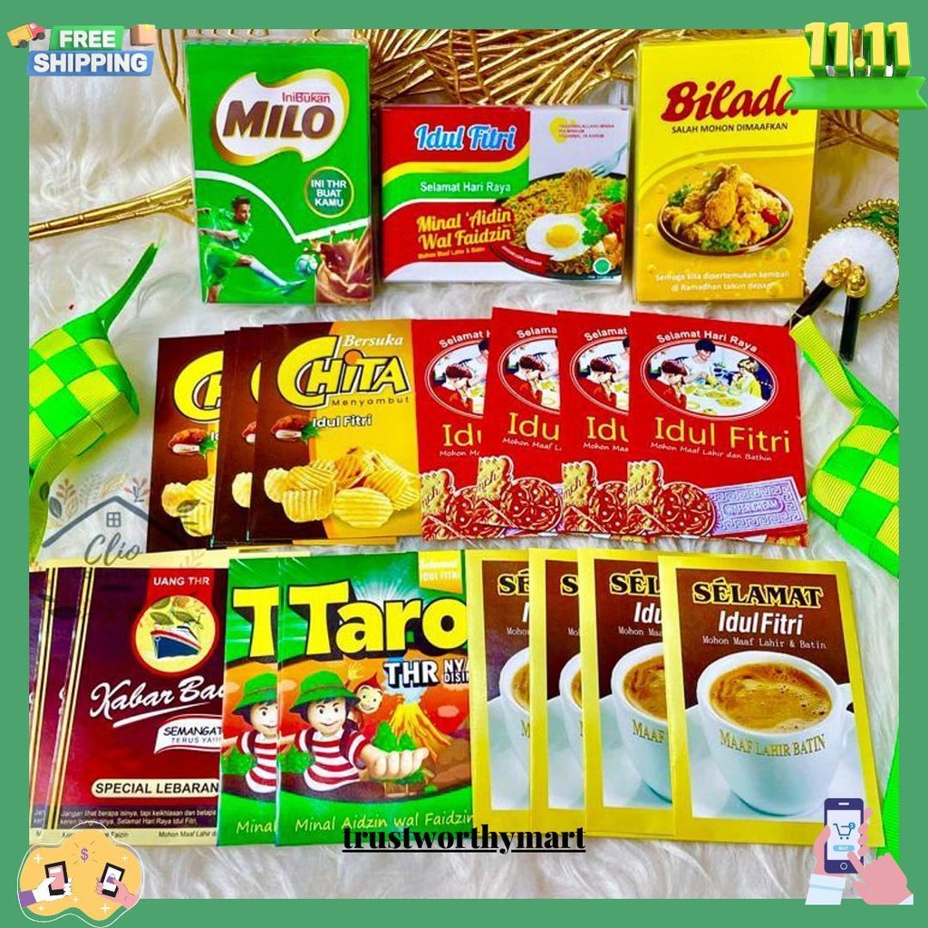 

Ready ! Amplop Lebaran Hari Raya Idul Fitri 2025 Isi 50 Lembar Angpao Lebaran Gratis Ongkir