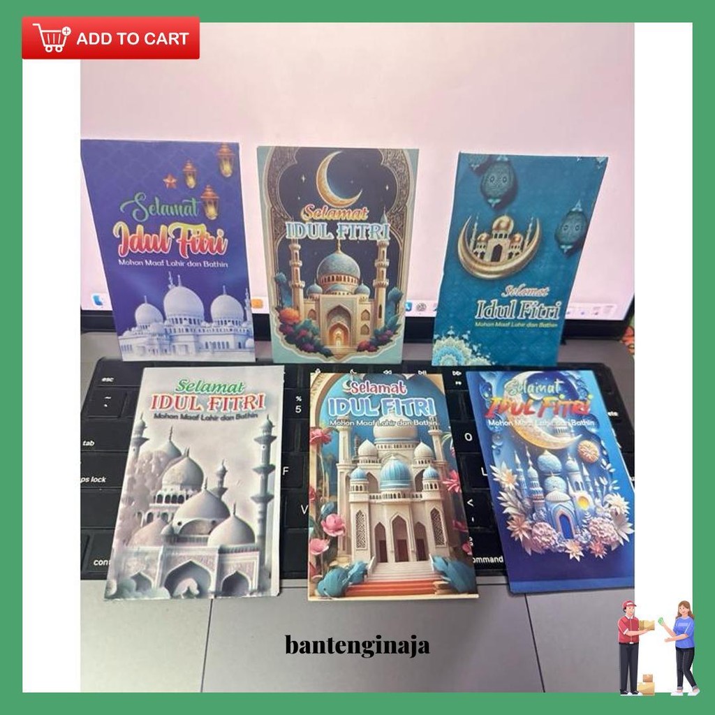 

100Pcs Amplop Lebaran Idul Fitri Karakter Lucu Isi Amplop Mini Grosir Bisa Cod