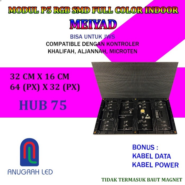 LED MODUL P5 FULL COLOR RGB SMD INDOOR