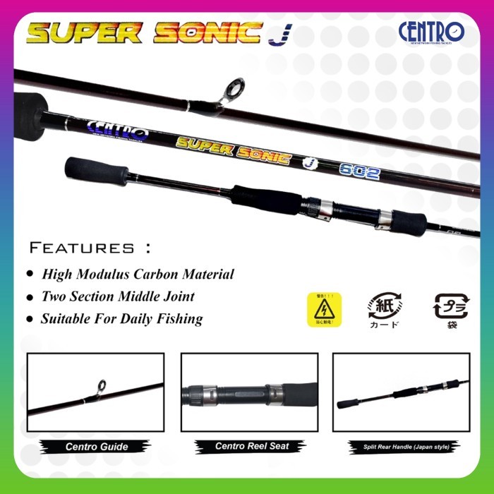 Joran Casting Joran Pancing Centro Original Super Sonic J Original Murah Dan Kuat