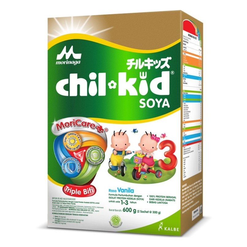Morinaga Chil Kid Soya (1-3 Tahun) - 600 gram Susu Formula Bayi