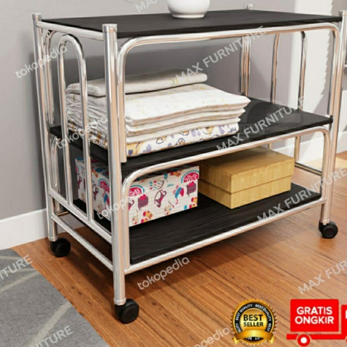 Rak Tv Besi Meja Tv Besi Bufet Tv Rak Tv Dorong Meja Tv Dorong Roda