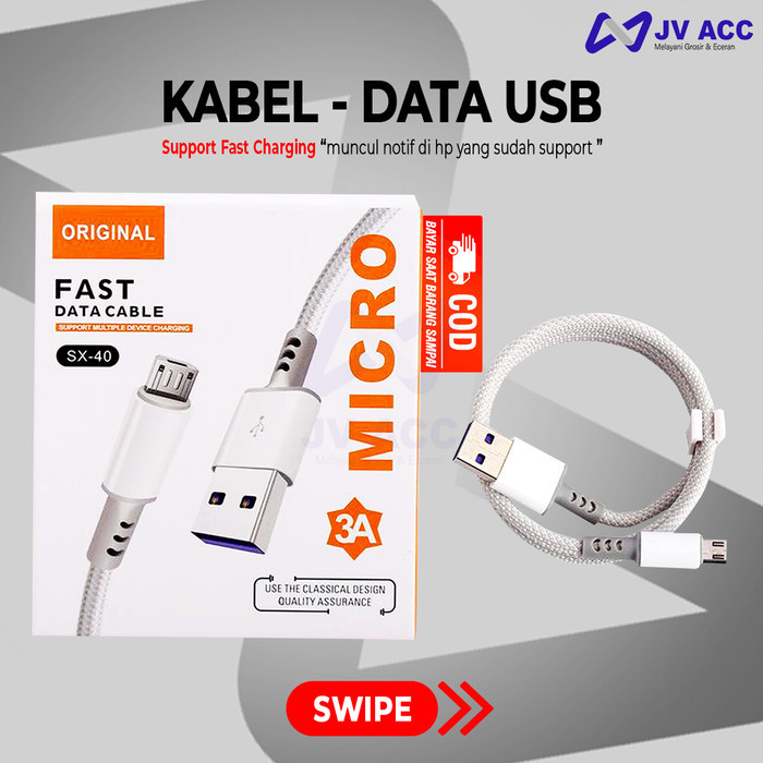 KABEL DATA CHARGER USB MICRO / TIPE TYPE C / IOS 3IN1 FAST CHARGING