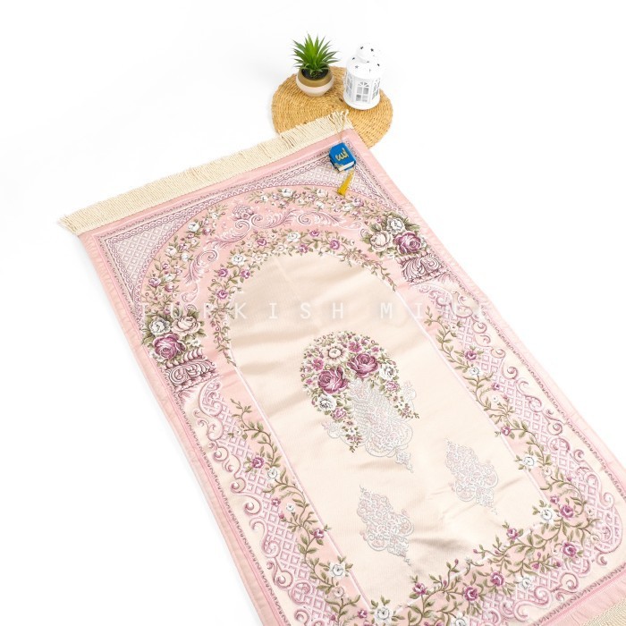 Kosanshoop Sajadah Import Turki Satin Bordir/Sajadah Turki Tebal Mewah Mahar