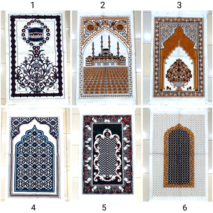 Kosanshoop Sajadah Turki/Turkey Wangi Museum Safateks Seri Putih Kompas Kiblat