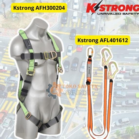 Promo KSTRONG Body Harness AFH300204 / Safety Full Body Harness Original COD