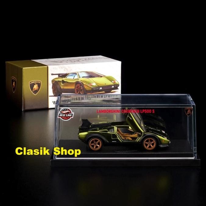 Spesial Hot Wheels Rlc Exclusive 82 Lamborghini Countach Lp 500 S Gold Rare