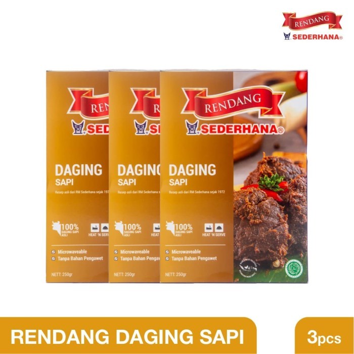 

TERBARU! Paket Triple Rendang Sederhana - Daging Sapi