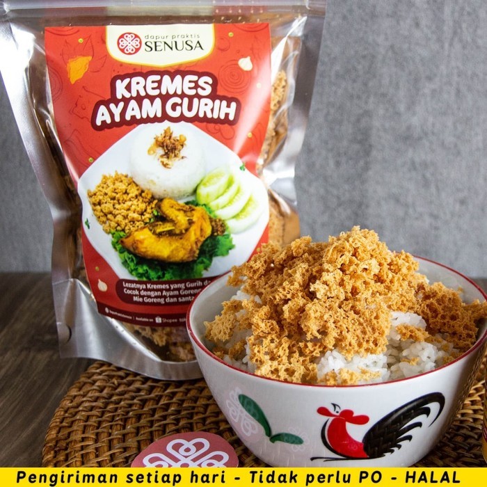 

TERLARIS! Kremes Ayam / Kremesan Ayam/ Kremes Gurih 120gr - Kemasan dgn Zipper